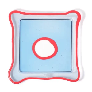 Try Tray Square - Clear Light Blue And Matt Sorbet