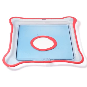 Try Tray Square - Clear Light Blue And Matt Sorbet