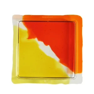 Try Tray Square - Clear Orange, Clear, Clear Yellow