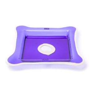 Try Tray Square - Clear Purple, Ivory