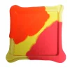 Try Tray Square Stripes - Matt Orange, Clear Yellow And Matt Fuchsia
