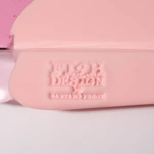Try Tray Square Stripes - Matt Champagne, Clear Antique Pink And Matt Salmon