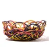 Tutti Frutti II Basket Extra Colour - Matt Coral, Blue And Fluo Yellow