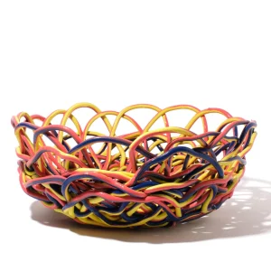 Tutti Frutti II Basket  Extra Colour - Matt Coral, Blue And Fluo Yellow
