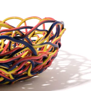 Tutti Frutti II Basket Extra Colour - Matt Coral, Blue And Fluo Yellow
