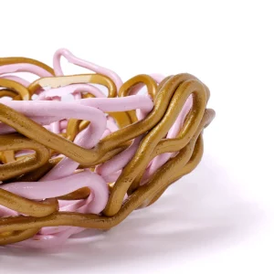 Tutti Frutti II Special Basket - Pastel Pink, Gold