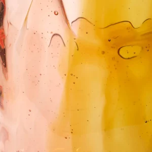 Twins C Vase - Clear Amber And Clear Light Ruby