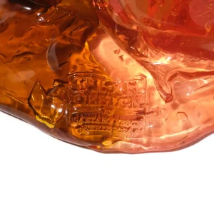 Twins C Vase - Clear Amber And Clear Light Ruby