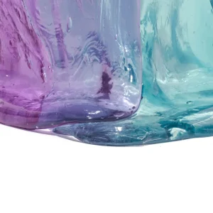 Twins C Vase - Clear Aqua, Lilac
