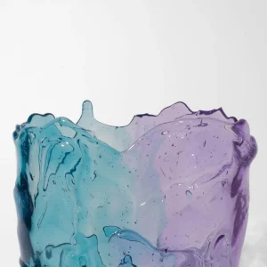 Twins C Vase - Clear Aqua, Lilac