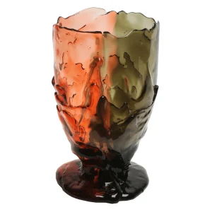 Twins C Vase - Clear Pink and Fumè