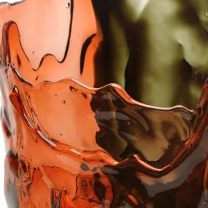 Twins C Vase - Clear Pink and Fumè