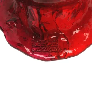 Twins C Vase - Clear Red And Clear Fuchsia
