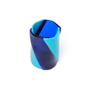 Twirl Vase - Clear Blue, Turquoise