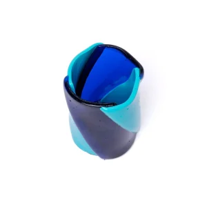 Twirl Vase - Clear Blue, Turquoise