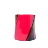 Twirl Vase - Clear Bottle Green, Fuchsia