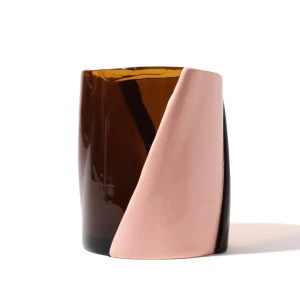 Twirl Vase - Clear Brown, Matt Salmon