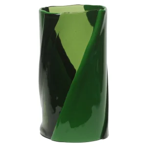 Twirl Vase - Clear Green, Matt Green