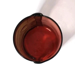 Two Lines Vase - Clear Fumè And Clear Antique Pink