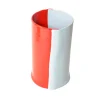 Two Lines Vase - Matt Pastel Blue, Matt Coral